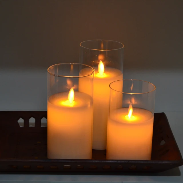 Christmas Moving Wick Dancing Flicker LED Flame Electric Church Candles