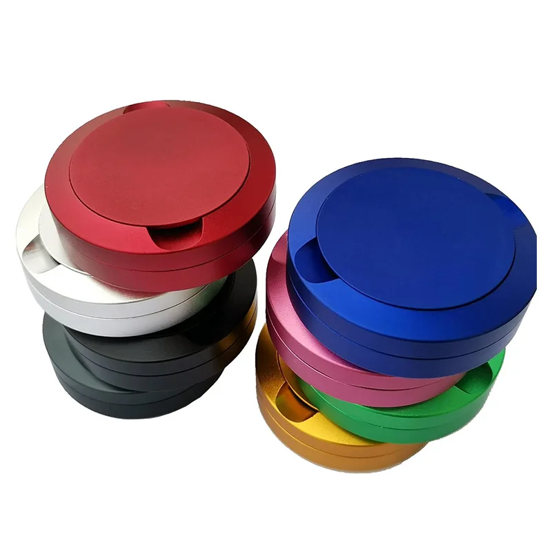 Portable Aluminum ZYN Cans Double Decker 3 Layers CNC Metal Snus Cans Aluminum Snuffbox