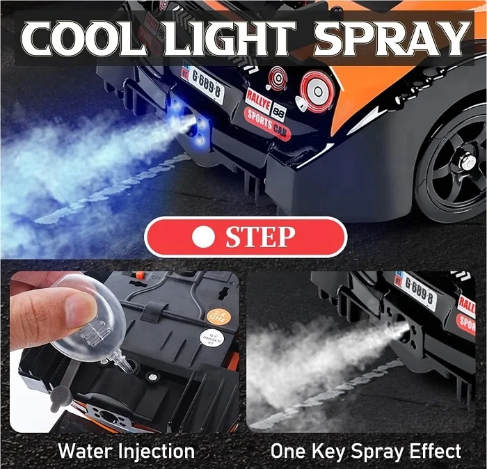 High Speed RC Drifting Car, 1:16 Remote Control Car toy for Drift and Race 2.4Gh 4WD 18KM/H Rechargeable Batteries