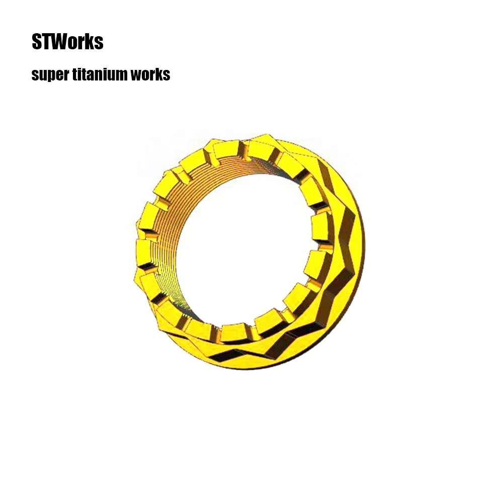 Shaped Titanium nut DUCATI Titanium motorcycle axle nut M48*1.5