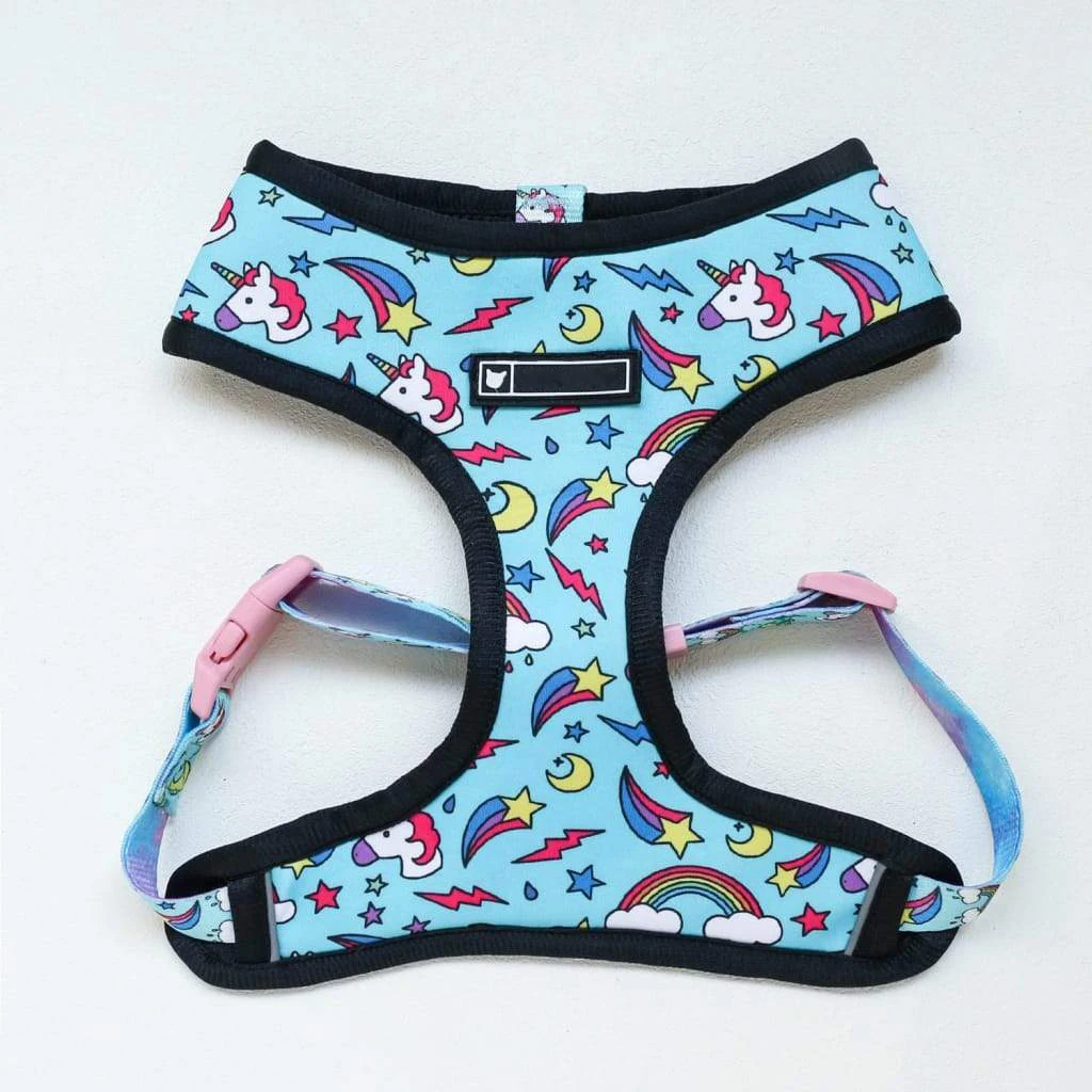 Custom Printed Neoprene Fabric on the front with Breathable Mesh Cotton Dog Collar Dog Harness Dog Leash Collar