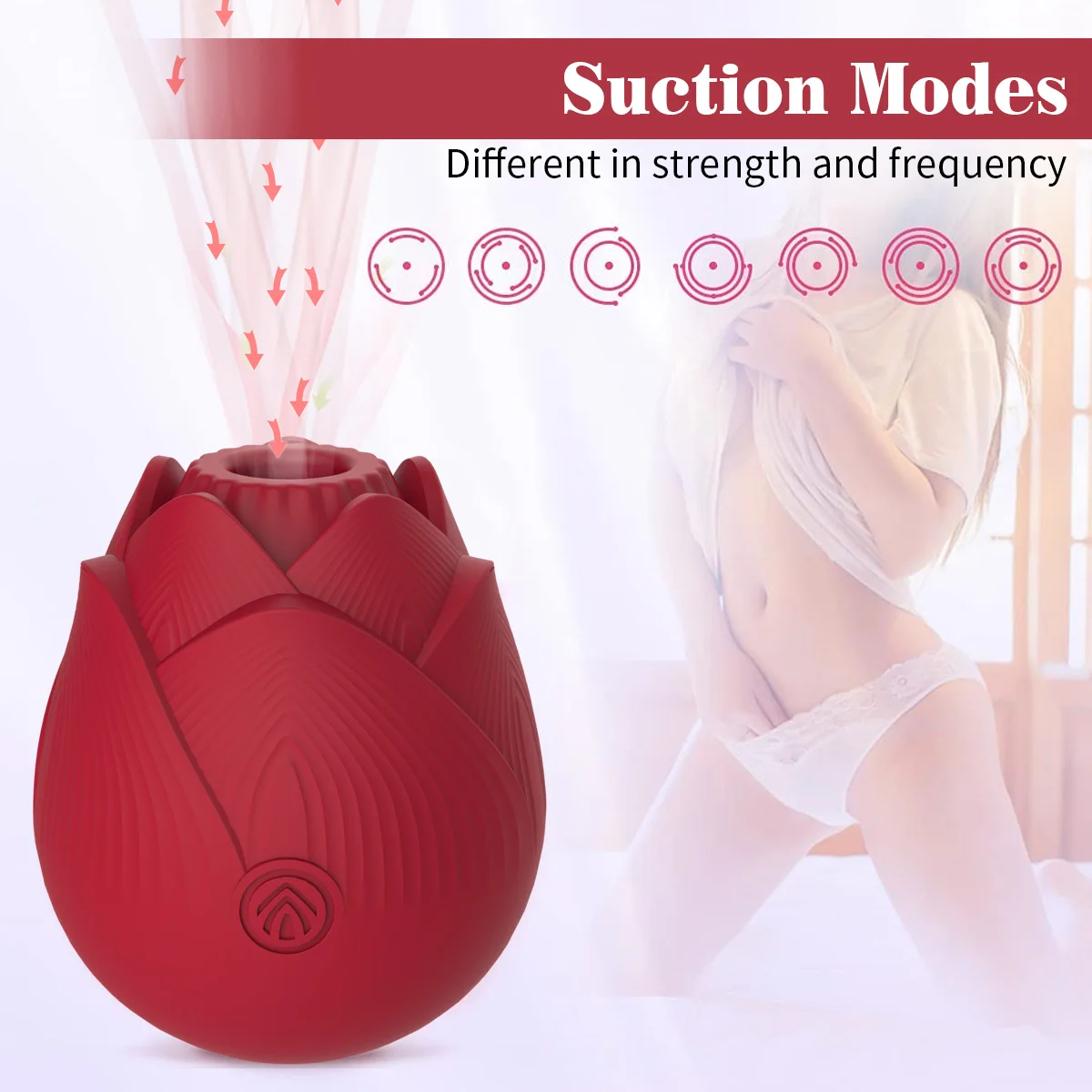 Good quality tongue adorime clitoral sucking posture locking bulk sex toy shaped red rose sexual vibrator