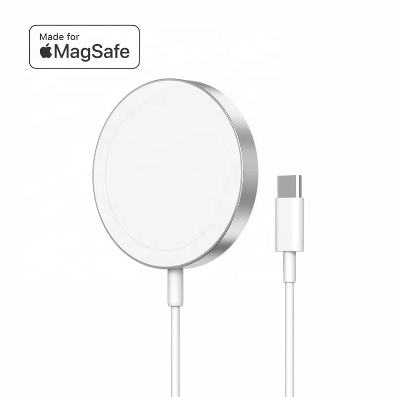 Сертифицированный MFM магнитный беспроводной MFi 15 Вт Быстрая зарядка для iPhone13/12/Airpods Pro для Magsafe Apple Charger