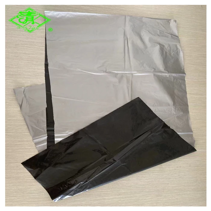 Agricultural Plastic  Control Mulching Film Black Silver Shine Mulch Film For graden greenhouse