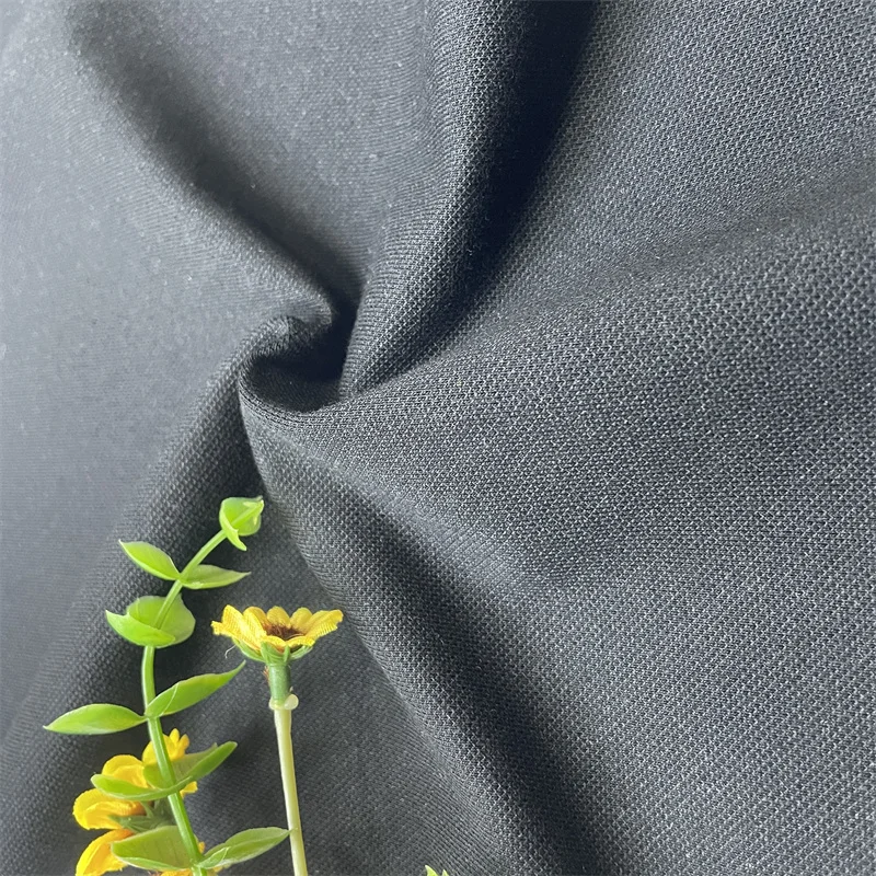 Organic Cotton Recycled Polyester Sorona Pique Polo T-Shirt Fabric Cool Feeling Soft Functional  Boys Girls