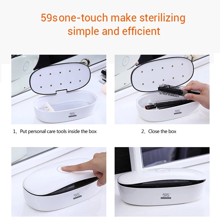  59S портативная беспроводная ультрафиолетовая дезинфекция бактерицидная УФ-осветительная коробка