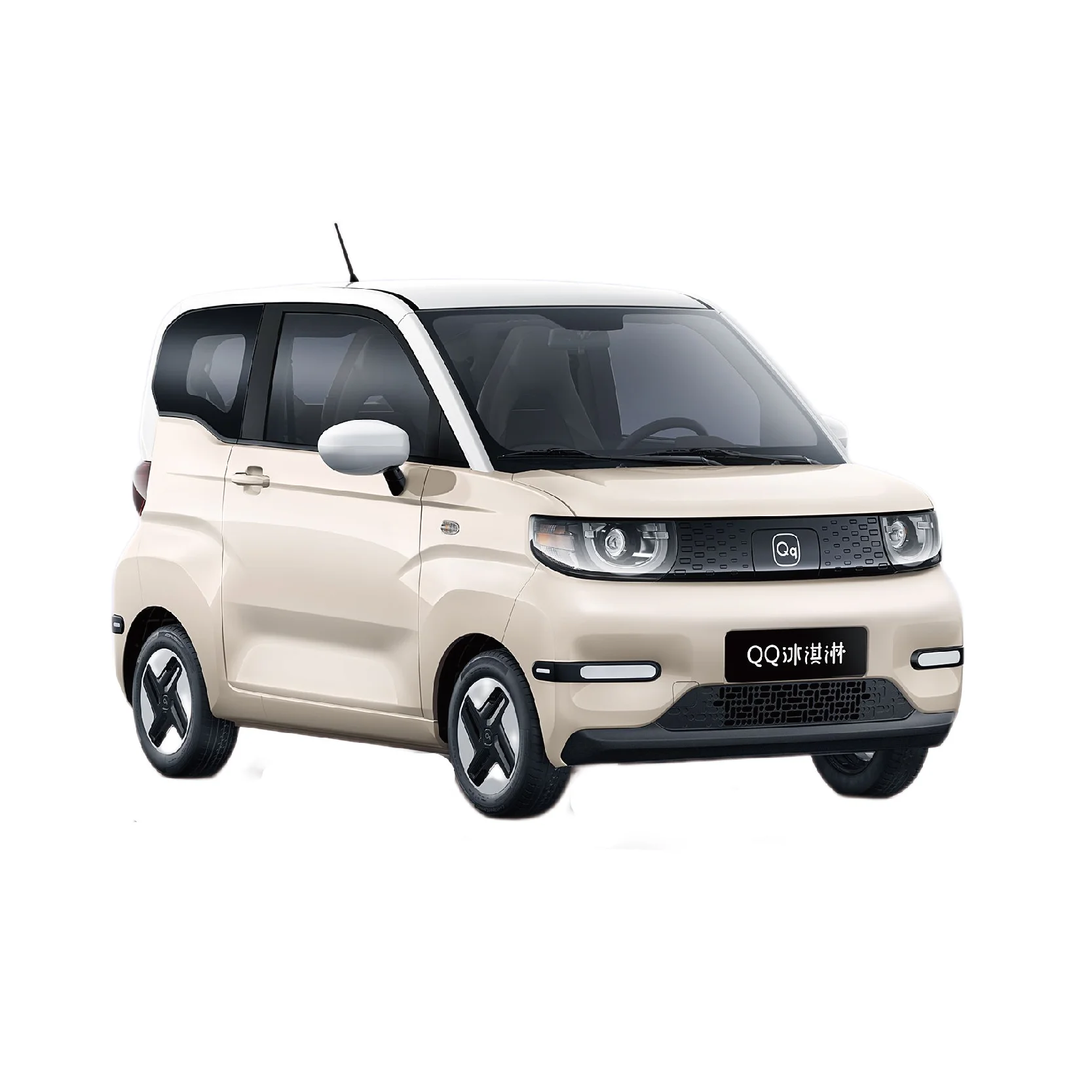 2021 2024 Chery QQ, молочный коктейль для мороженого, Новый энергетический электрический автомобиль с тканевым сиденьем 120 км, Рулевое управление