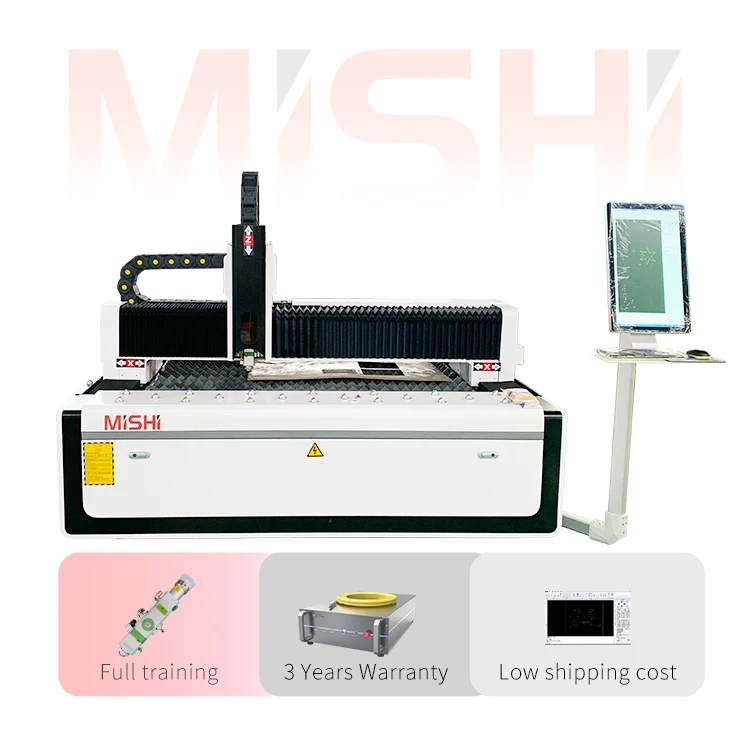 MISHI 1000w 1500w 2000w stainless steel fiber laser cutting machine  for steel metal pipes