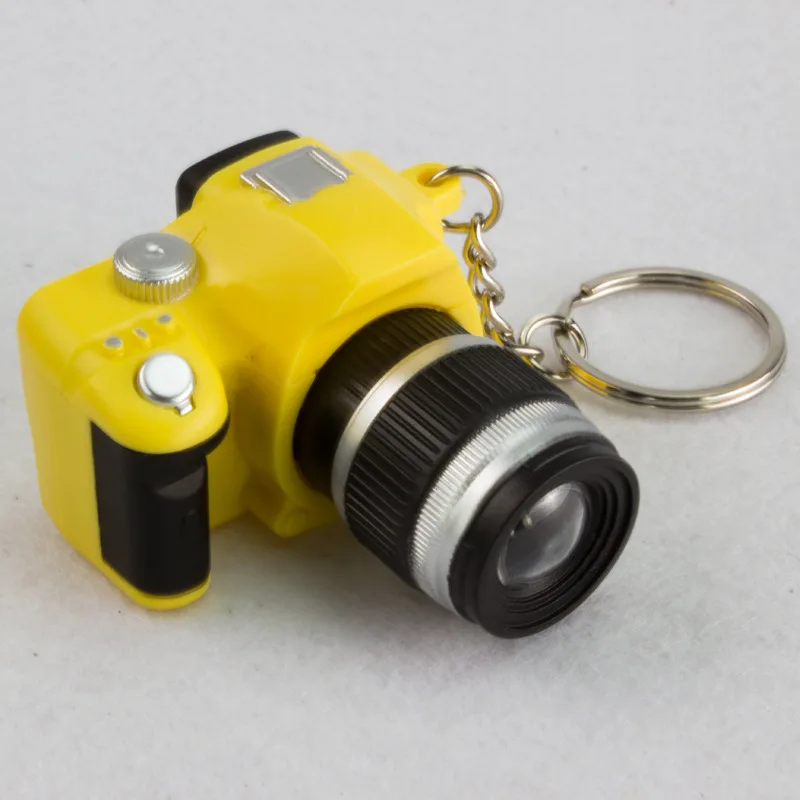 promotional Simulation Mini Camera Led Keychains Flashing Keyring For Kids Promotional Toys