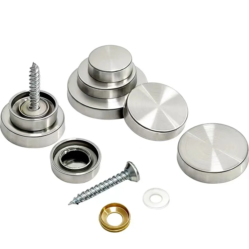 Новый дизайн плоская крышка из нержавеющей стали 12 мм 14 16 декоративные зеркальные винты зеркальная Крышка для стекол винтов