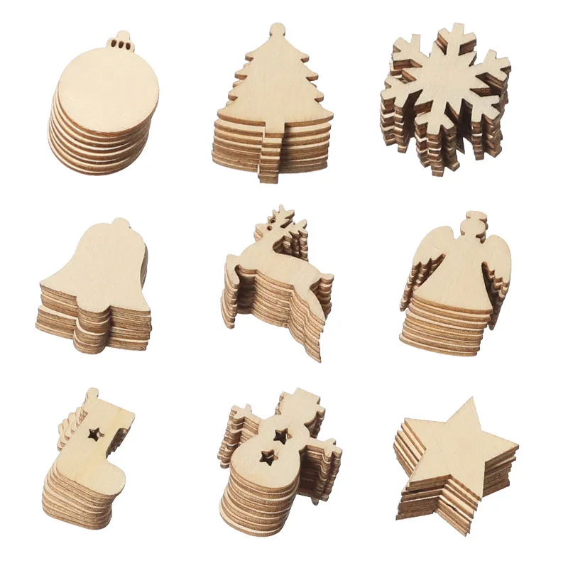 Wooden crafts Christmas tree ornaments