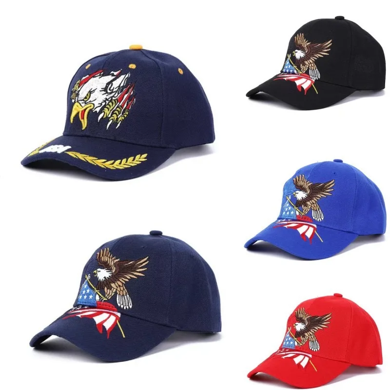 2024 New style of baseball caps outdoor adjustable sport golf hats with embroidery eagle for men snapback hat