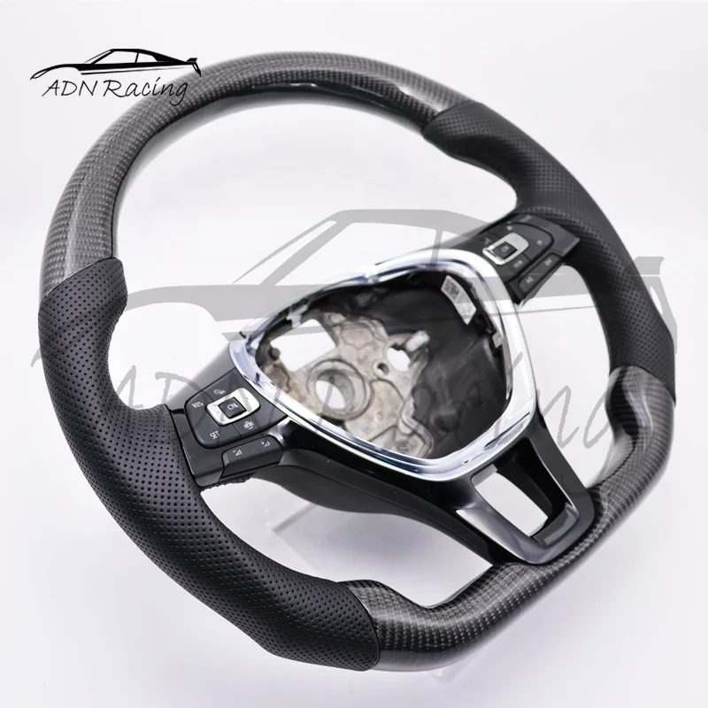 For Volkswagen Jetta Golf 7 MK7 Carbon Fiber Steering Wheel 2014-2018