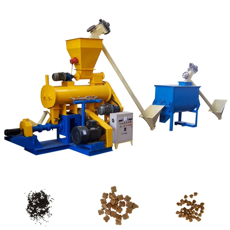 animal food pellet corn soybean extruder machines 300kg per hour