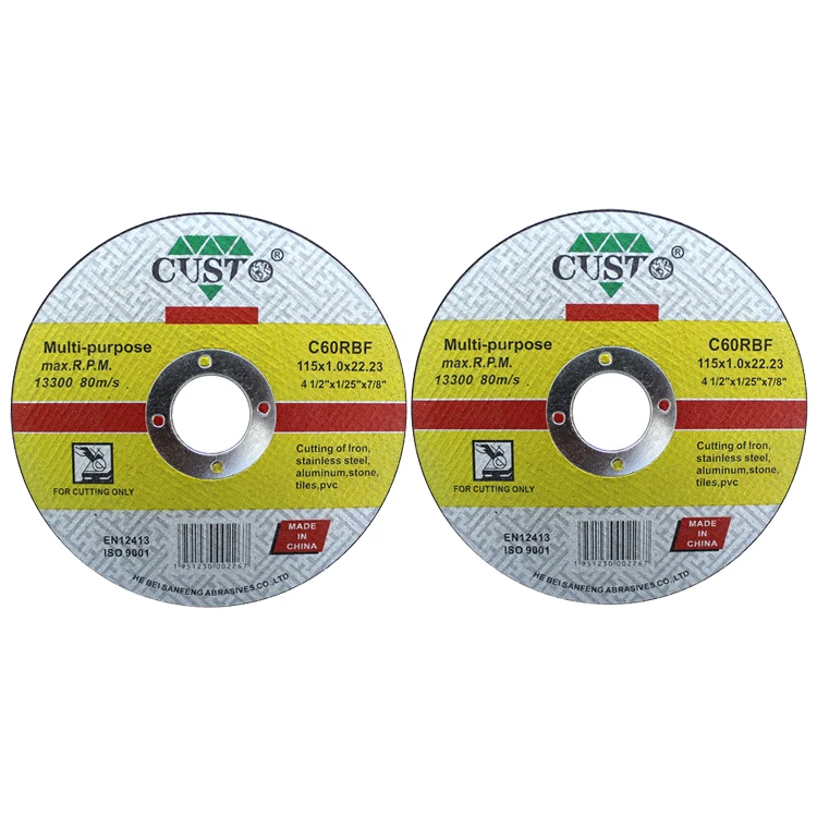 CUSTO Durability High Speed Economic Multi Purpose Cutting Disc for Iron & Inox & Aluminium & Stone & Tiles