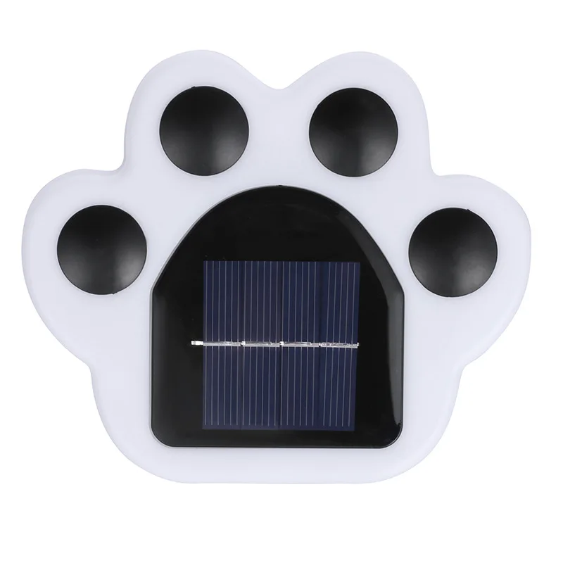 IP65 Bear paw shape Solar Ground Lights for Steps Wall Paw Footprint Night Lamp Outdoor Decorative Garden Underground
