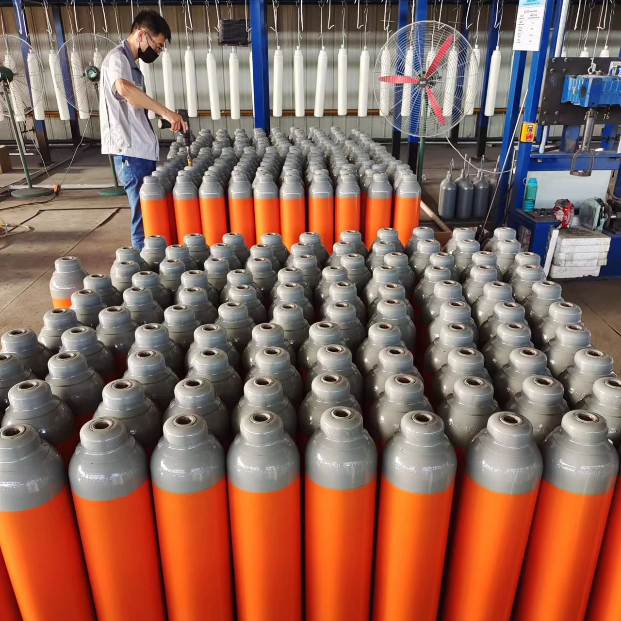 Automatic Electrostatic Powder Coating Line For Metal Or Aluminum Profile Coating