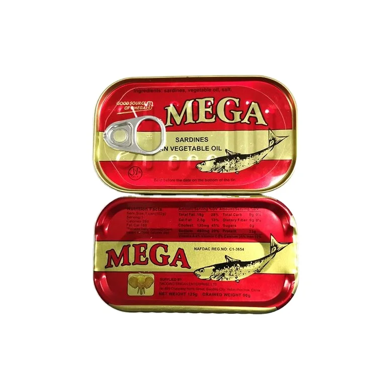 Cheap Import Fresh Hebei Titus Canned Sardines Fish In Vegetable Sunflower Olive Oil With Hala