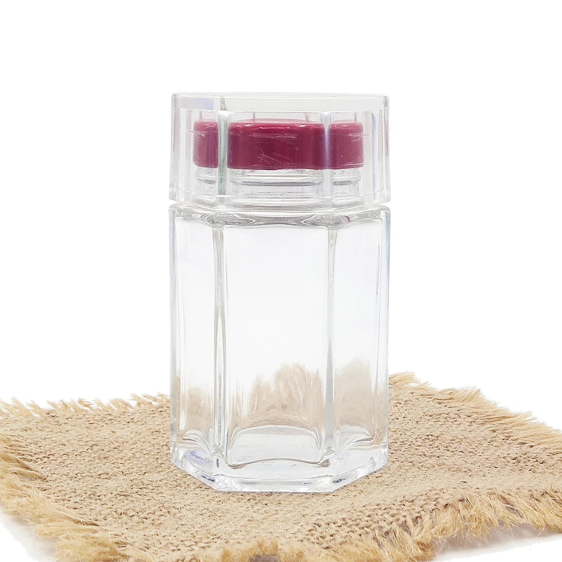 Hot selling wholesale different size glass jam jar honey jar sealed glass jar with metal lid