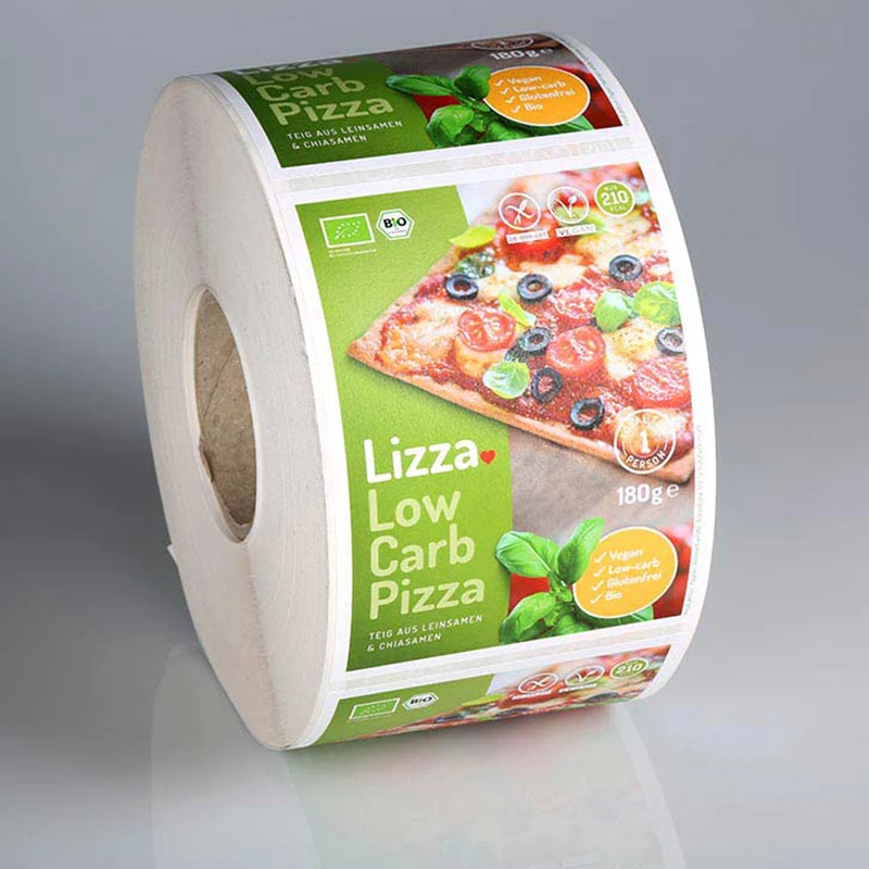 2023 hot sell customized logo roll barcode label sticker roll