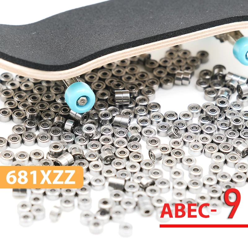 High Quality ABEC-9 681Xzz bearings for Fingerboard truck toy  smooth quiet  fingerboard bearing 681Xzz 1.5x4x2 mm