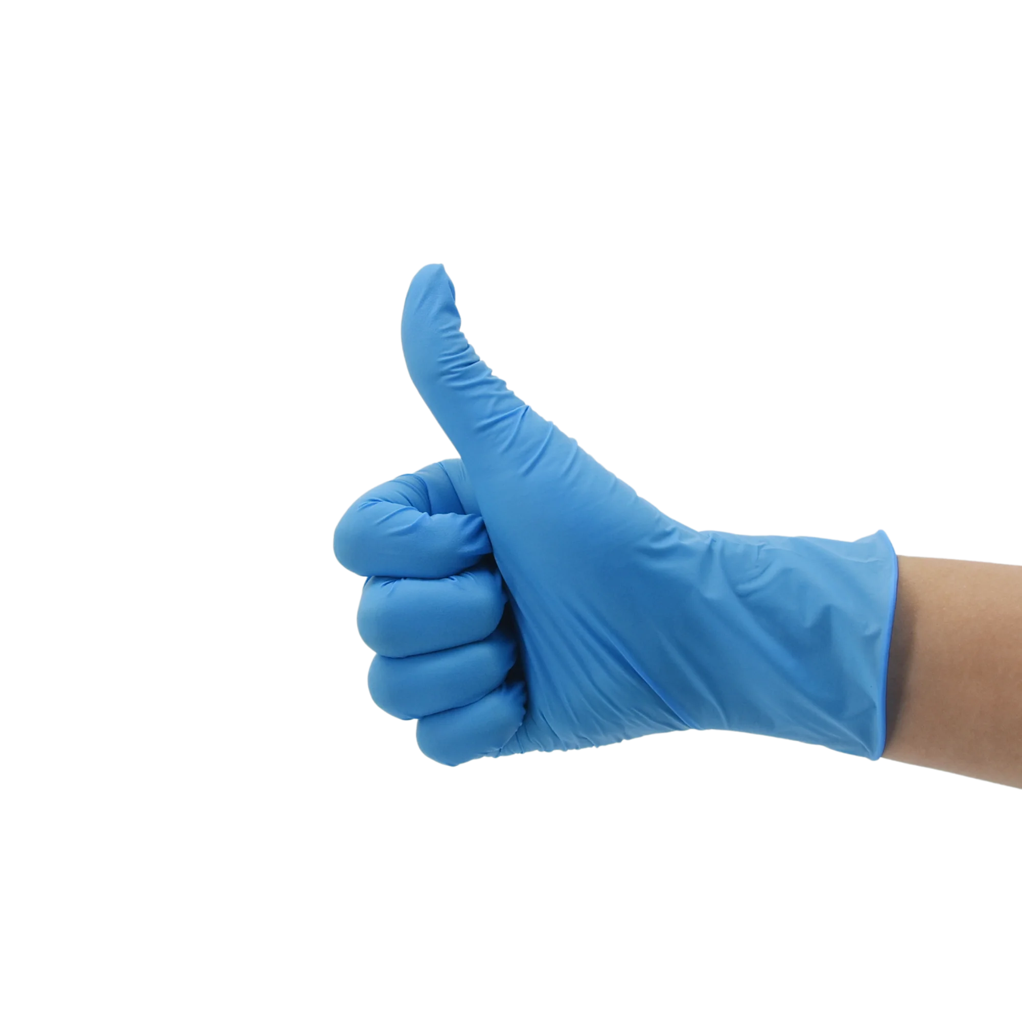 
Best Price Blue Disposable Nitrile Medical Gloves Powder Free In Stock 