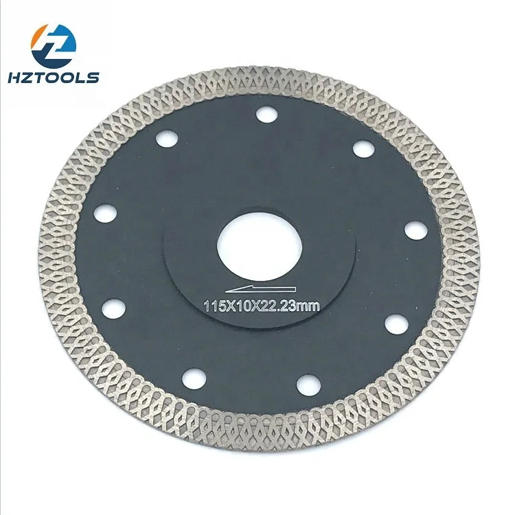Grade a 115*1.2*10*22.23mm Tile Diamond Blade ultra Thin Turbo Mesh for Cutting Ceramic