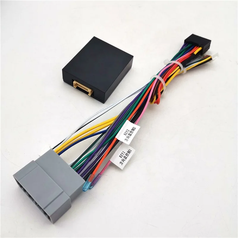 Car Audio 16PIN Android Power Cable Adapter With Canbus Box For Jeep Compass 07~09 For Jeep Grand Cherokee Wk 2005-2010