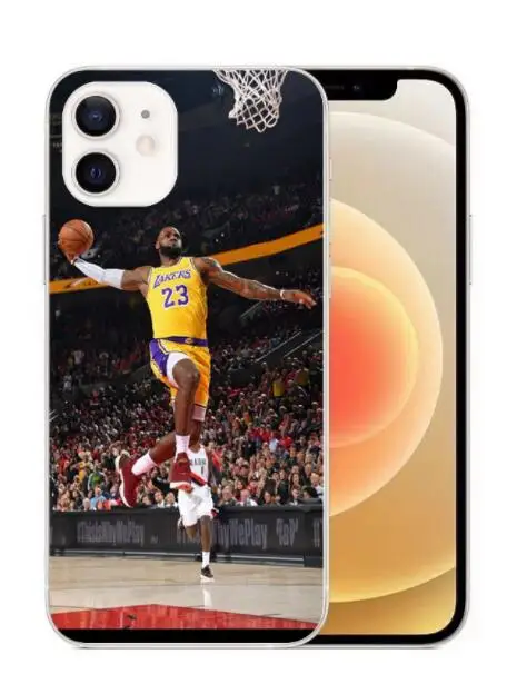 Custom design logo Basketball Europe and the star LeBron James case for iphone X XR 7/8 12 13 pro max phone cover