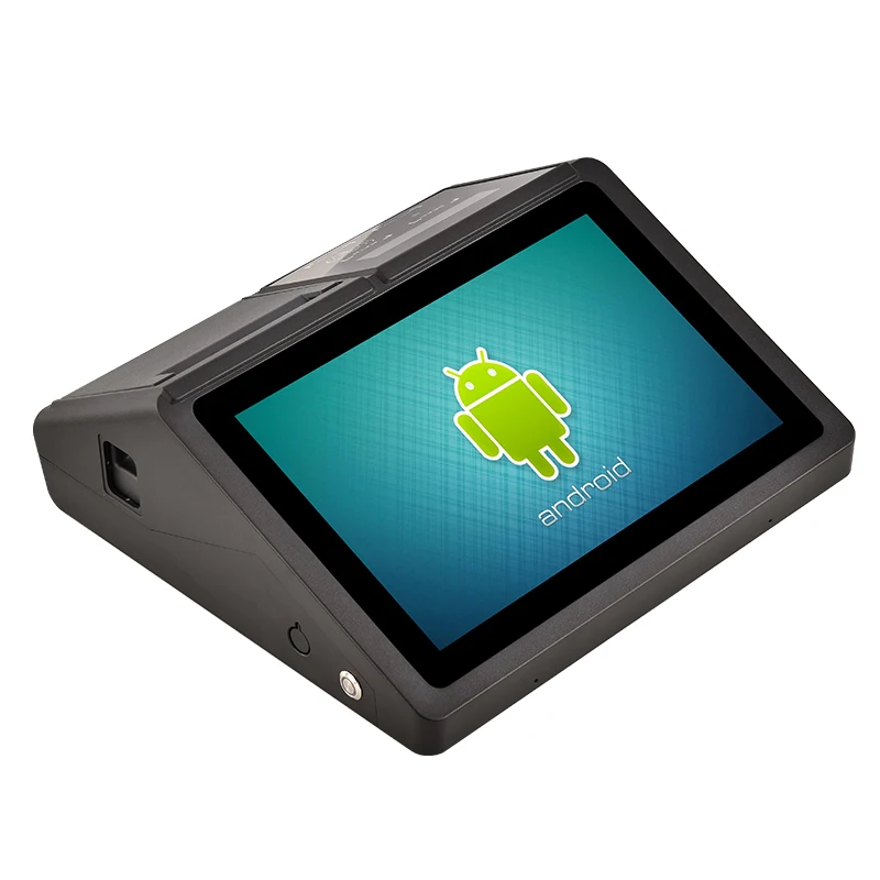 Desktop Android POS terminal 10.1 inch Touch Screen Cash Register Auto-cuter 80mm Thermal Printer HCC-A1190