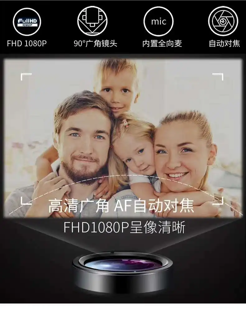 Оптовая продажа 1080P ПК конференц-связи Skype зум USB цифровая видеовеб-камера с