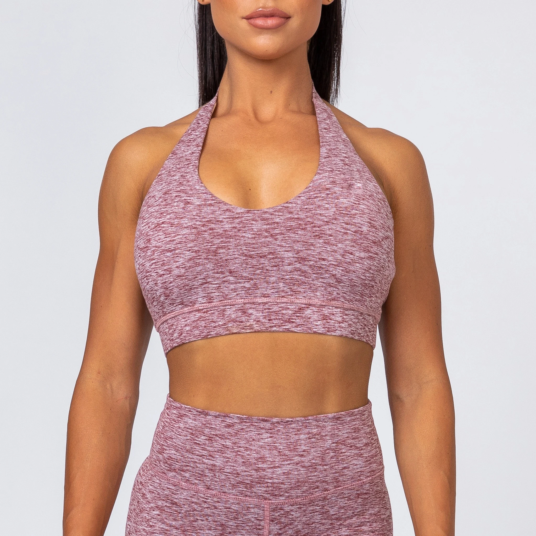 Wholesale custom womens open back scoop neck plus size sports bra