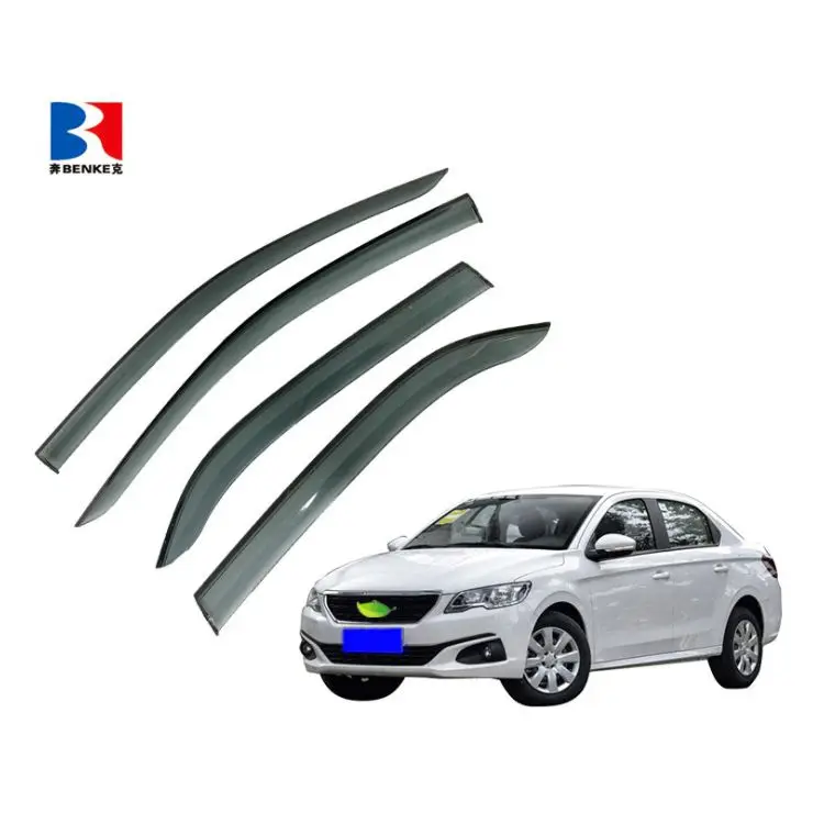 For PEUGEOT 301 2014 Injection PC+STAINLESS STEEL plastic sun car window visor