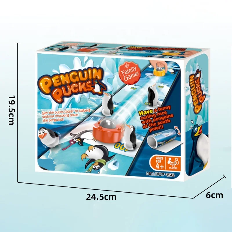 Hot Selling Mini Tabletop Air Hockey Game Set 007-156 Desktop Penguin Pucks Toy For Kids & Adults Gifts