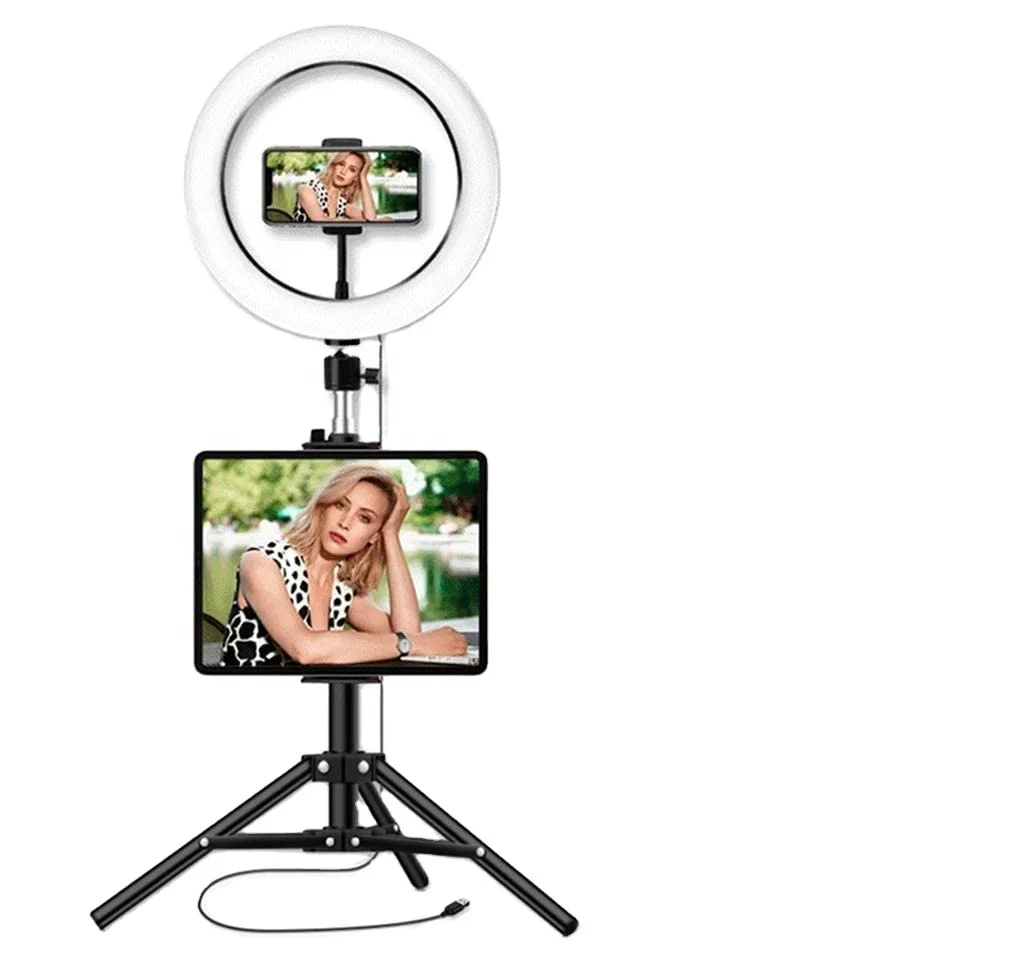 Кольцевой светильник Shemax для ноутбука, 10-дюймовый кольцевой светильник с регулируемой яркостью, 3 цветных режима и 10 яркостей, питание от USB, шланг повышенной яркости