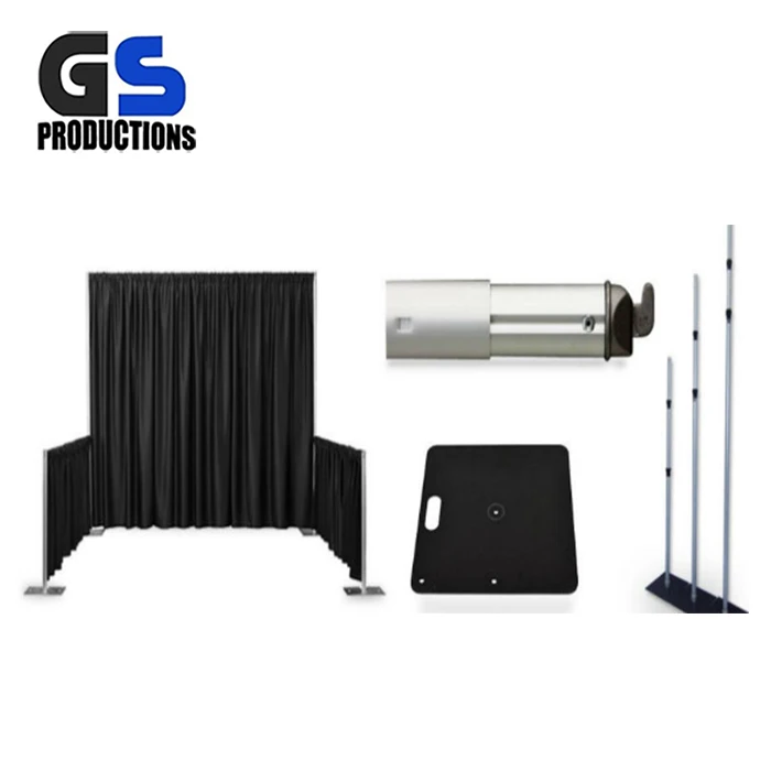 Outdoor aluminium portable mobile backdrop pipe and drape for wedding