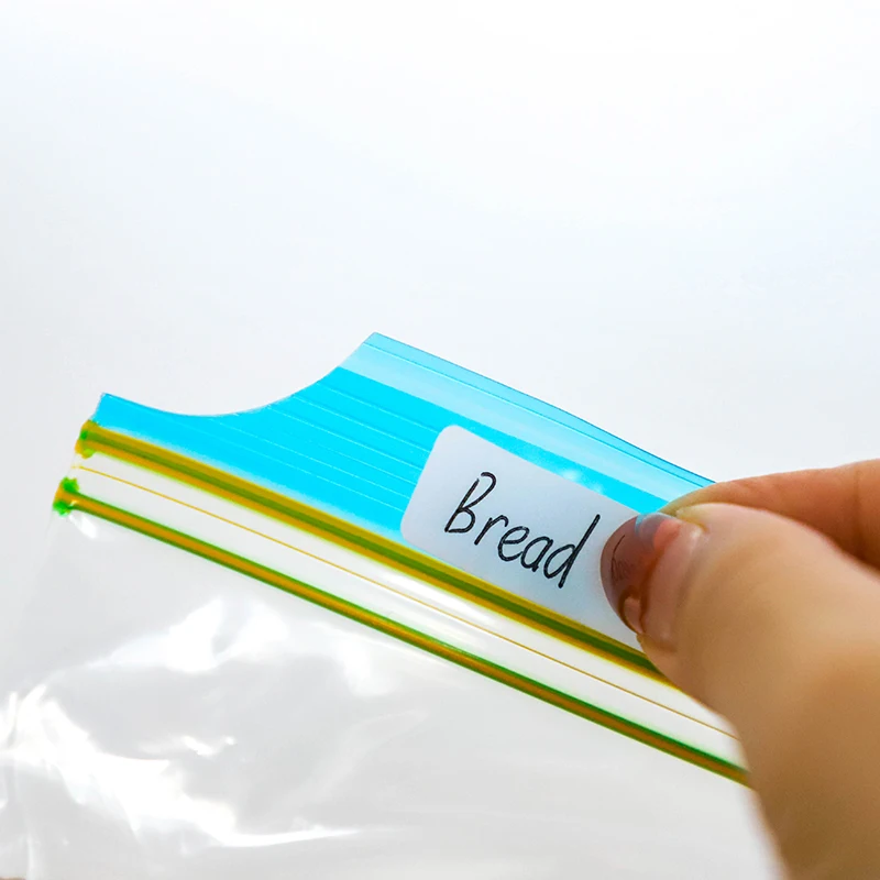 New technology sachets de congelation LD high tab lipzip double seal zip freezer food bags for easy opening