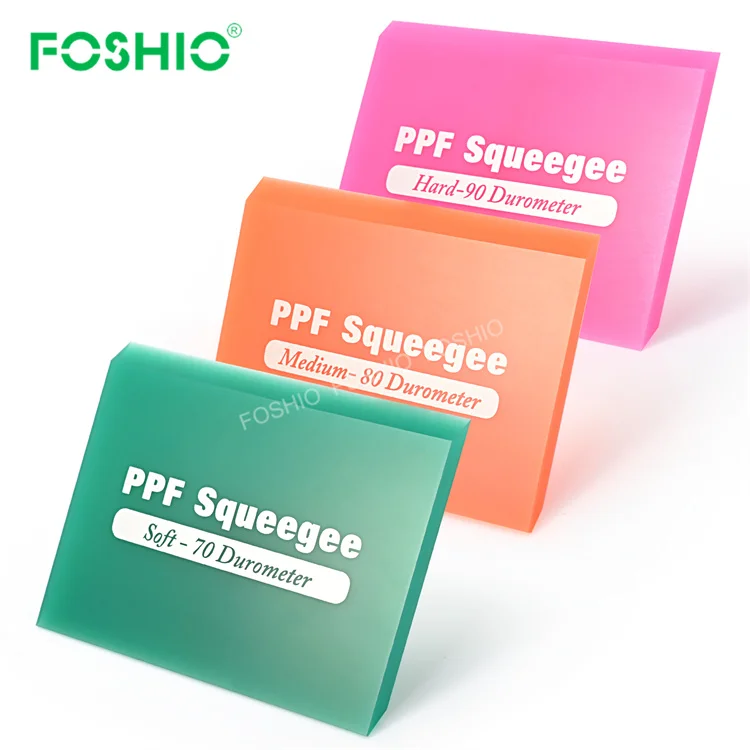 Foshio Best 70 80 & 90 Durometer Ppf Tint Tools Vinyl Wrap Squeegee Set
