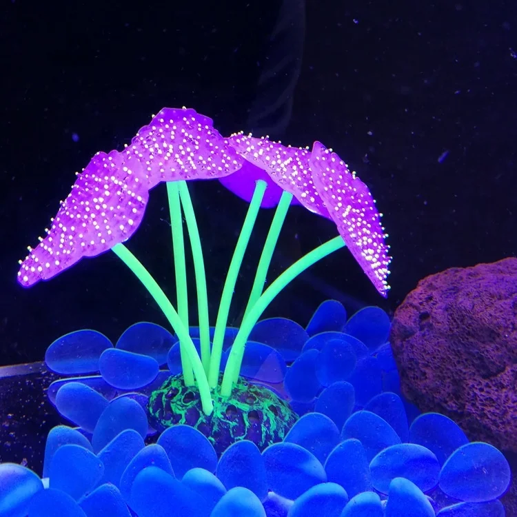 Luminous Glowing Silicone Anemone Home Decor Fish Tanks Ornaments Aquarium Accessories Aquarium Decoration
