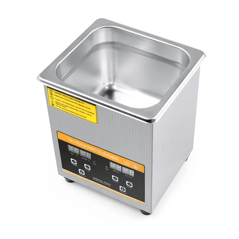 2L 60W Digital Ultrasonic Cleaner Stainless Steel Bath Home Use Jewelry Glasses Spark Plug Bead Carving Rust Oil