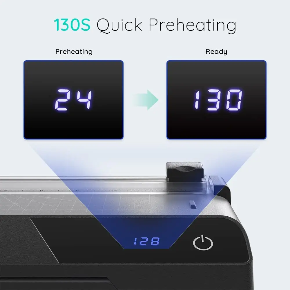 Multi Functional A4 Cold and Hot 9 Inch Automatic Laminating Laminator Machine with Cutting