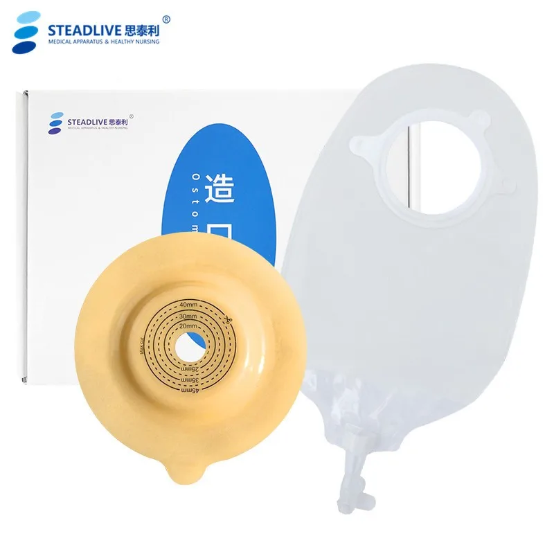 New Products Two Pieces Medical Ostomy Urine Urinary Bag Urostomy Bag And Convex Barrier