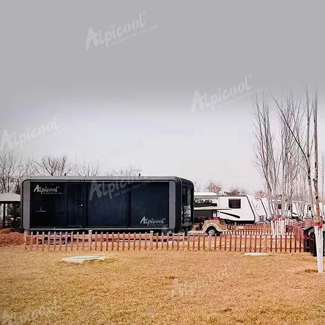 Panoramic floor-to-ceiling windows modular house mobile container house homes customize prefabricated house