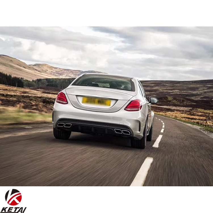 AMG Style Car Accessories Rear Bumper For BENZ W205 Sedan 2015+
