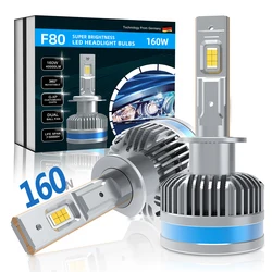Best brand led headlight 9005 h3 h1 h3 h7 9006 880 881 h8 9 11 led auto lights bulb 160W lamp 6500k