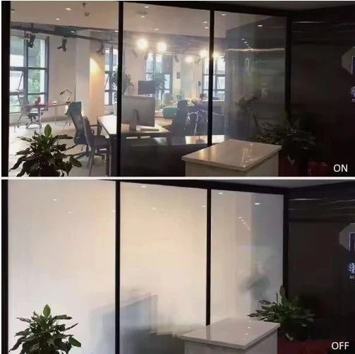 Smart Glass Electronica PDLC Intelligent Dimming Glass for Office Partitions Color Changing Privacy Glass Electrochromic Smart