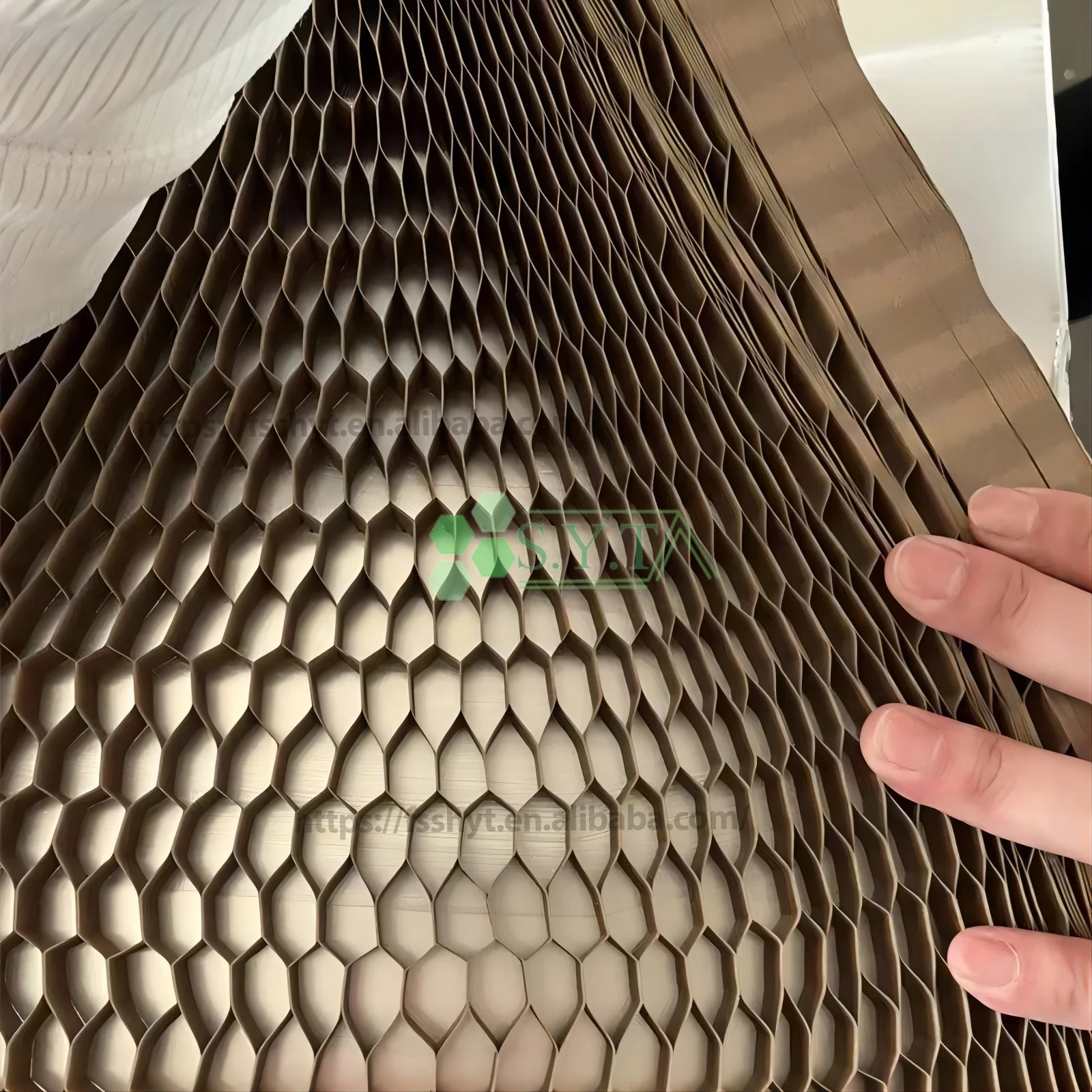 SYT Aluminum door filling Inner filling material honeycomb paper core