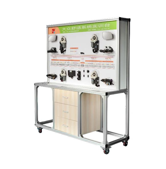 Automotive Training Kit Car Power Windows, Central Locking and Rear View Mirror System Trainer Educational Equipment for School