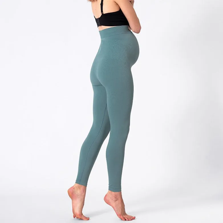 OEM ODM, мягкие компрессионные бесшовные нейлоновые Леггинсы для беременных с высокой поддержкой живота