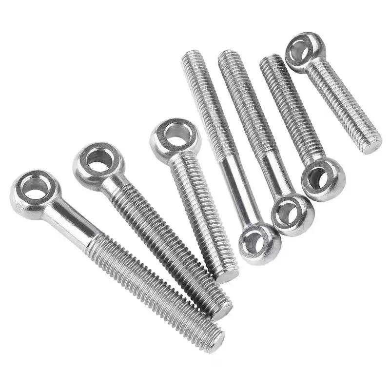 Stainless Steel 304/316 Eyelet Bolt Loose Joint Bolt Round Head Thread  Fish Swivel Lifting Eye Bolt